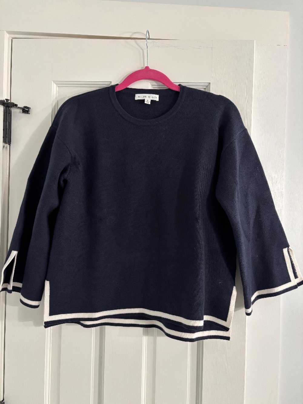 See and Be Seen Navy Stripe Sweater - S